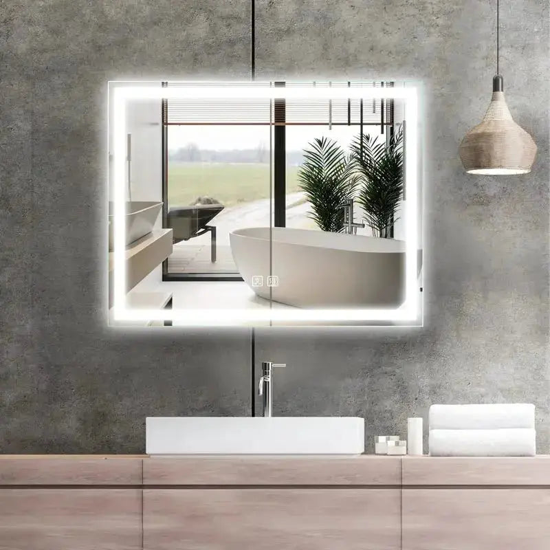 Center Glow LED Mirror — 20 × 28