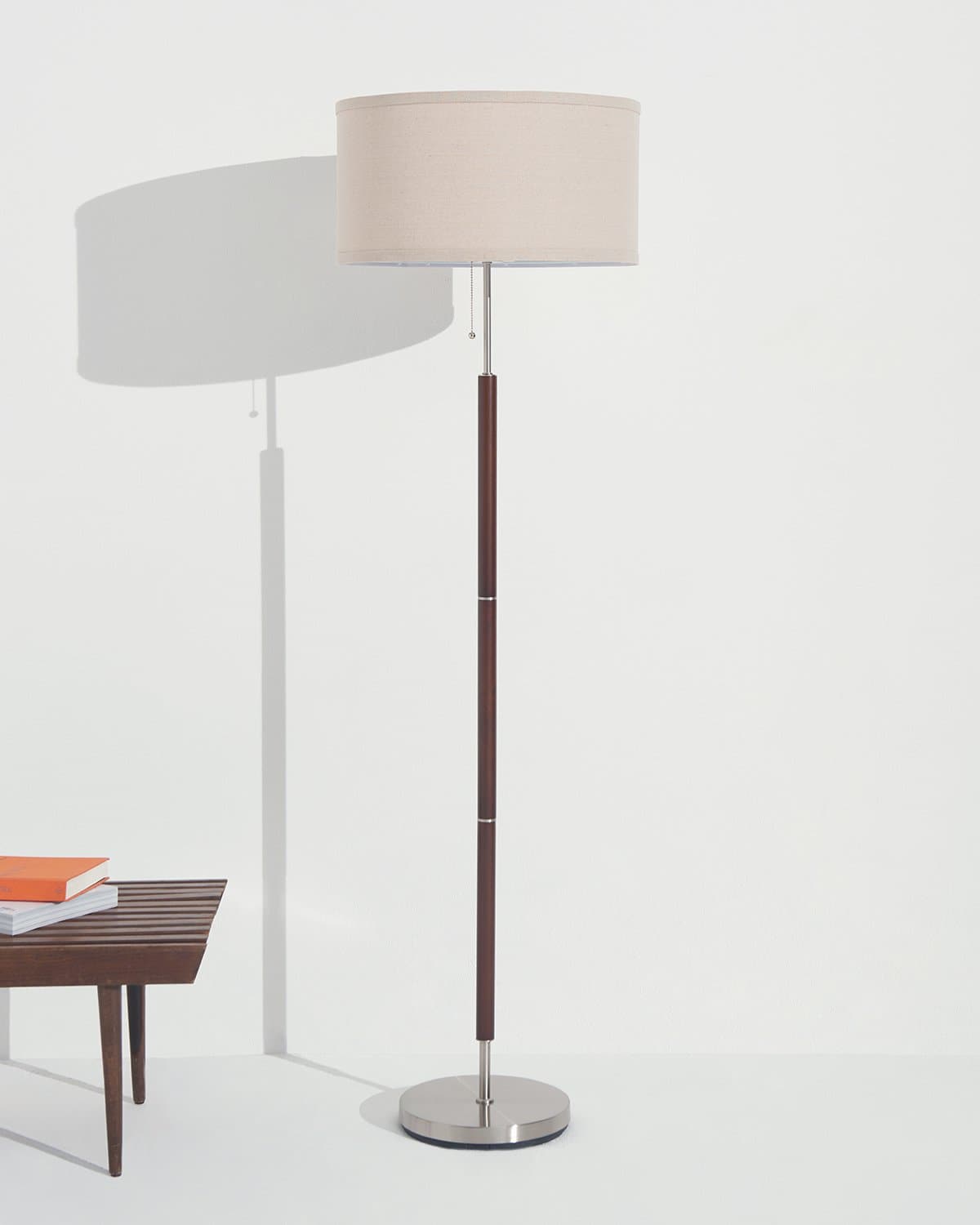 Carter Wood & Linen Floor Lamp