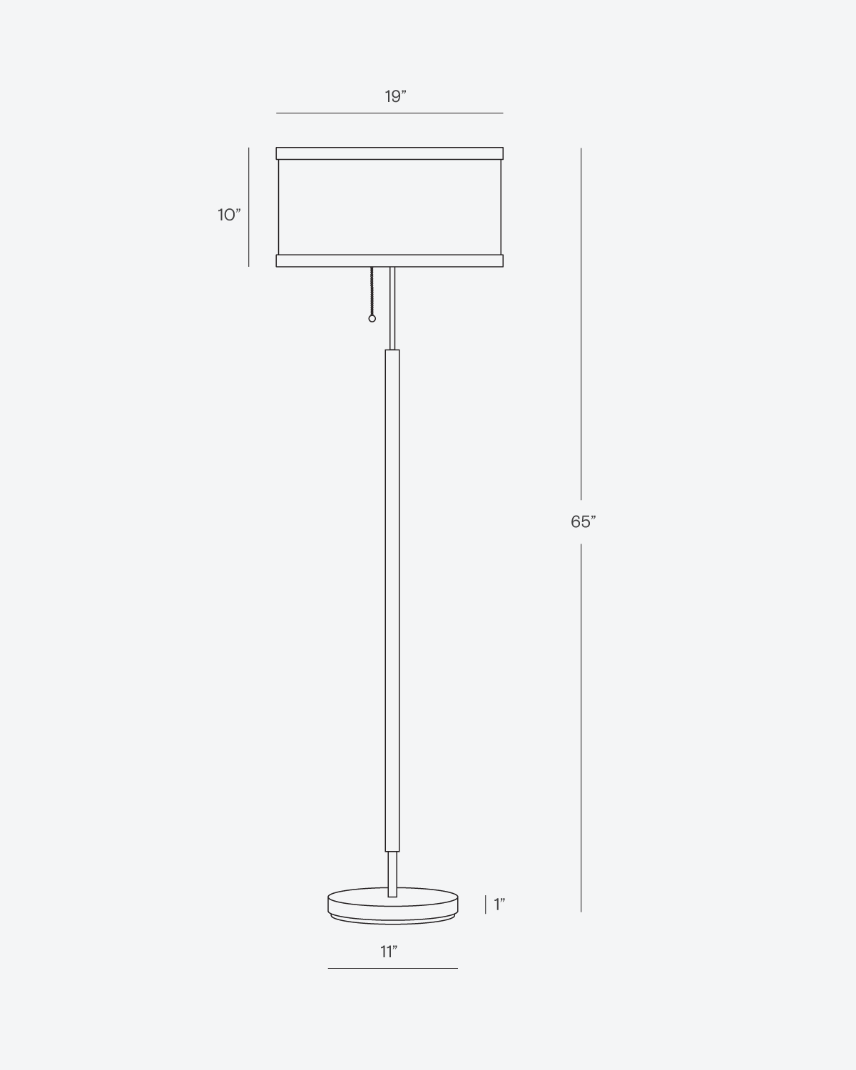 Carter Wood & Linen Floor Lamp