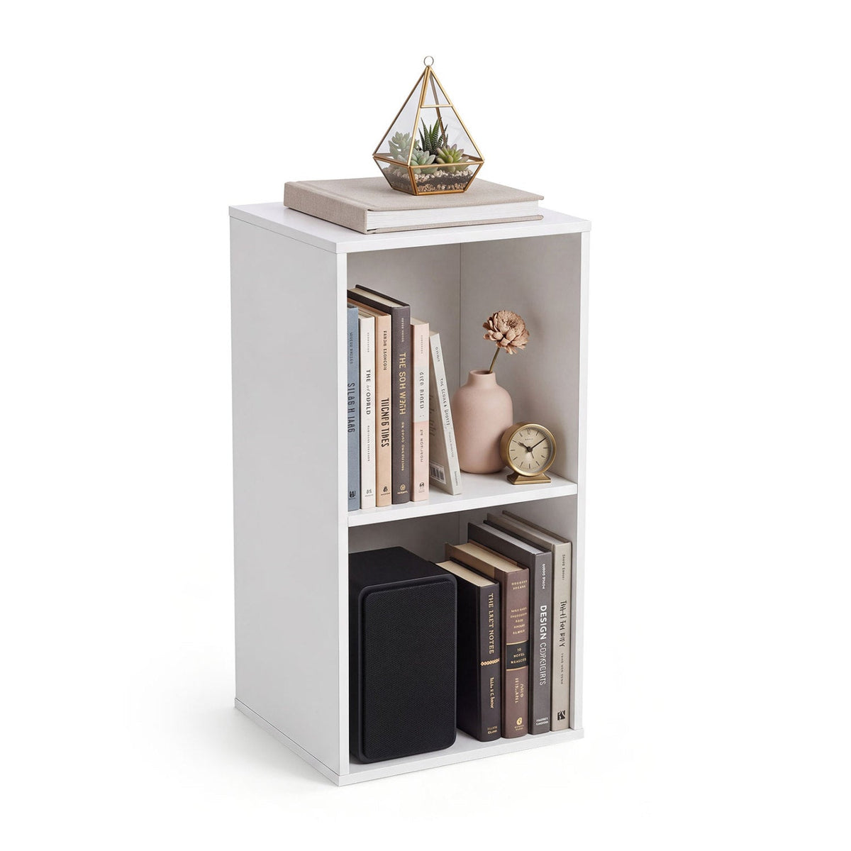 Two-Cube Bookcase — White