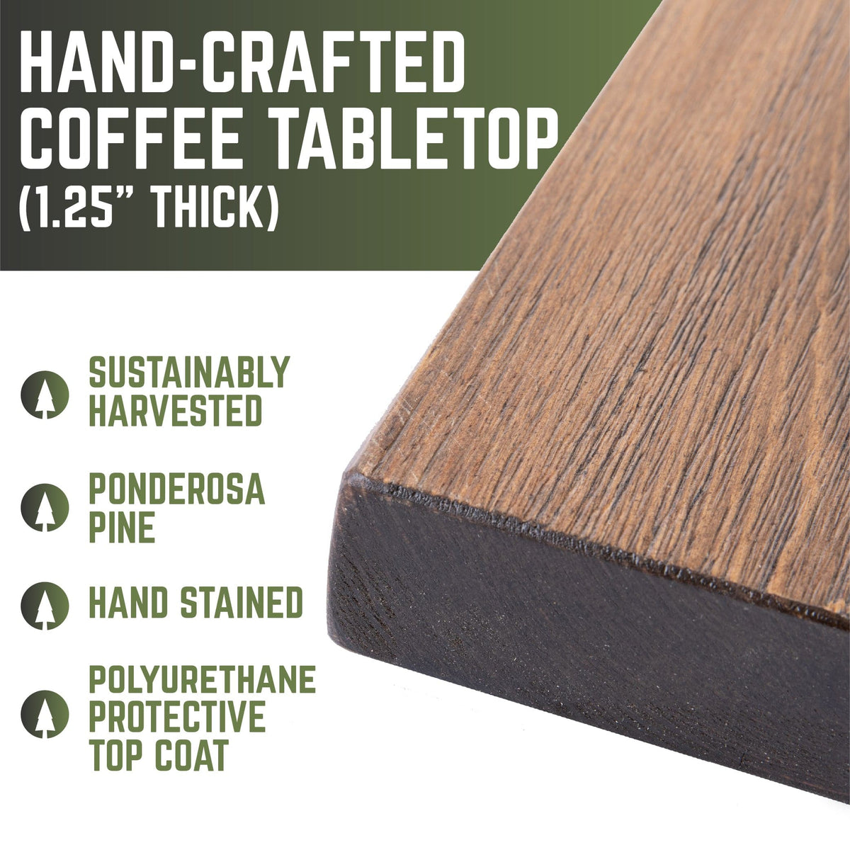 RESTORE Trail Brown Wood Coffee Table