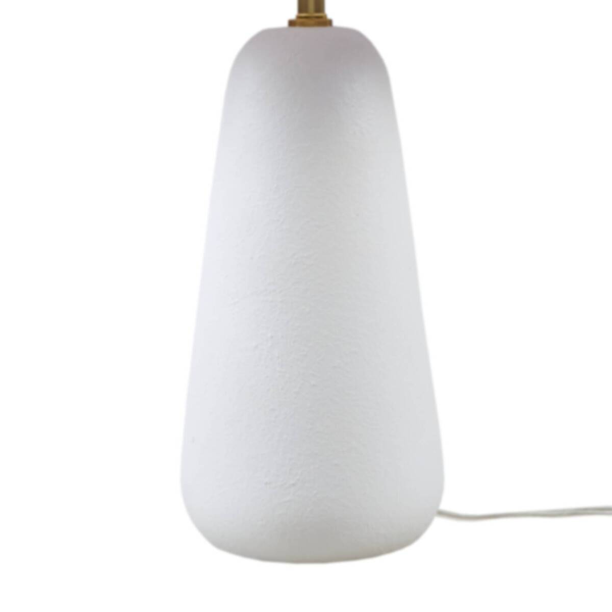 Pleated Shade Ceramic Table Lamp — White