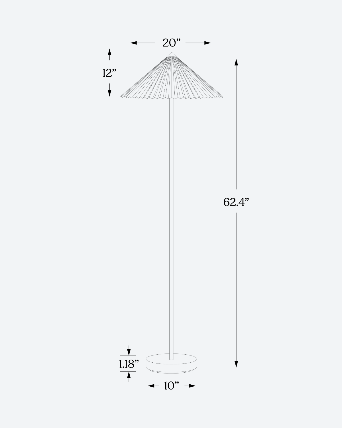 Sienna Pleated Floor Lamp