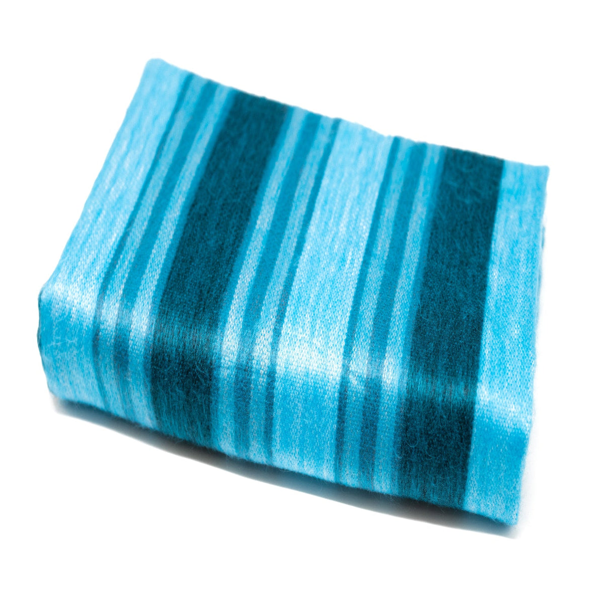 Nawi Handwoven Alpaca Throw — Lustrous Blue