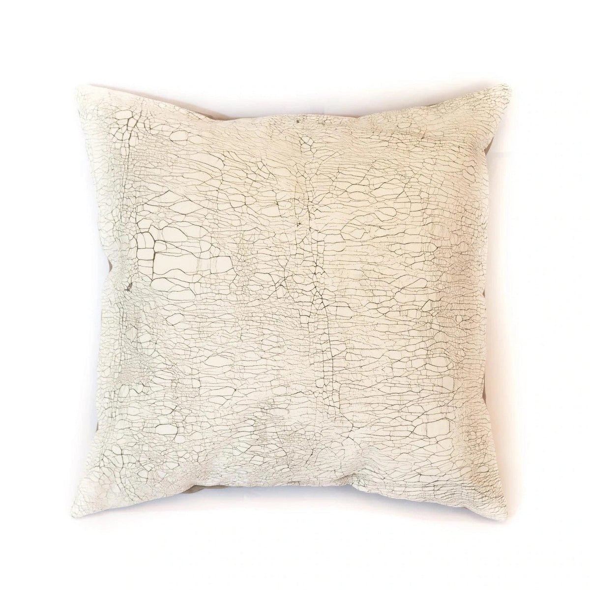 Allover Crackles Pillow Cover — Off-White