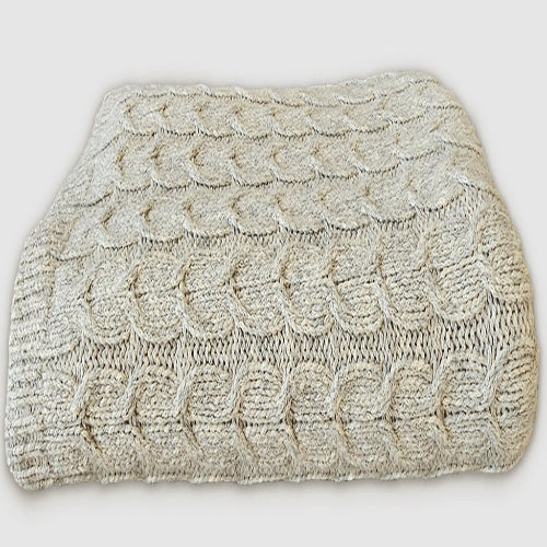 Muru Alpaca & Pima Cotton Throw — Silver Gray