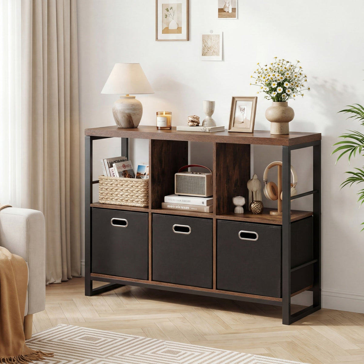 Six-Cube Storage Bookcase