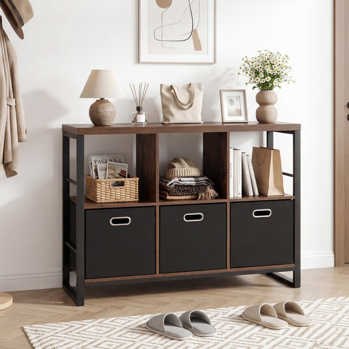 Six-Cube Storage Bookcase