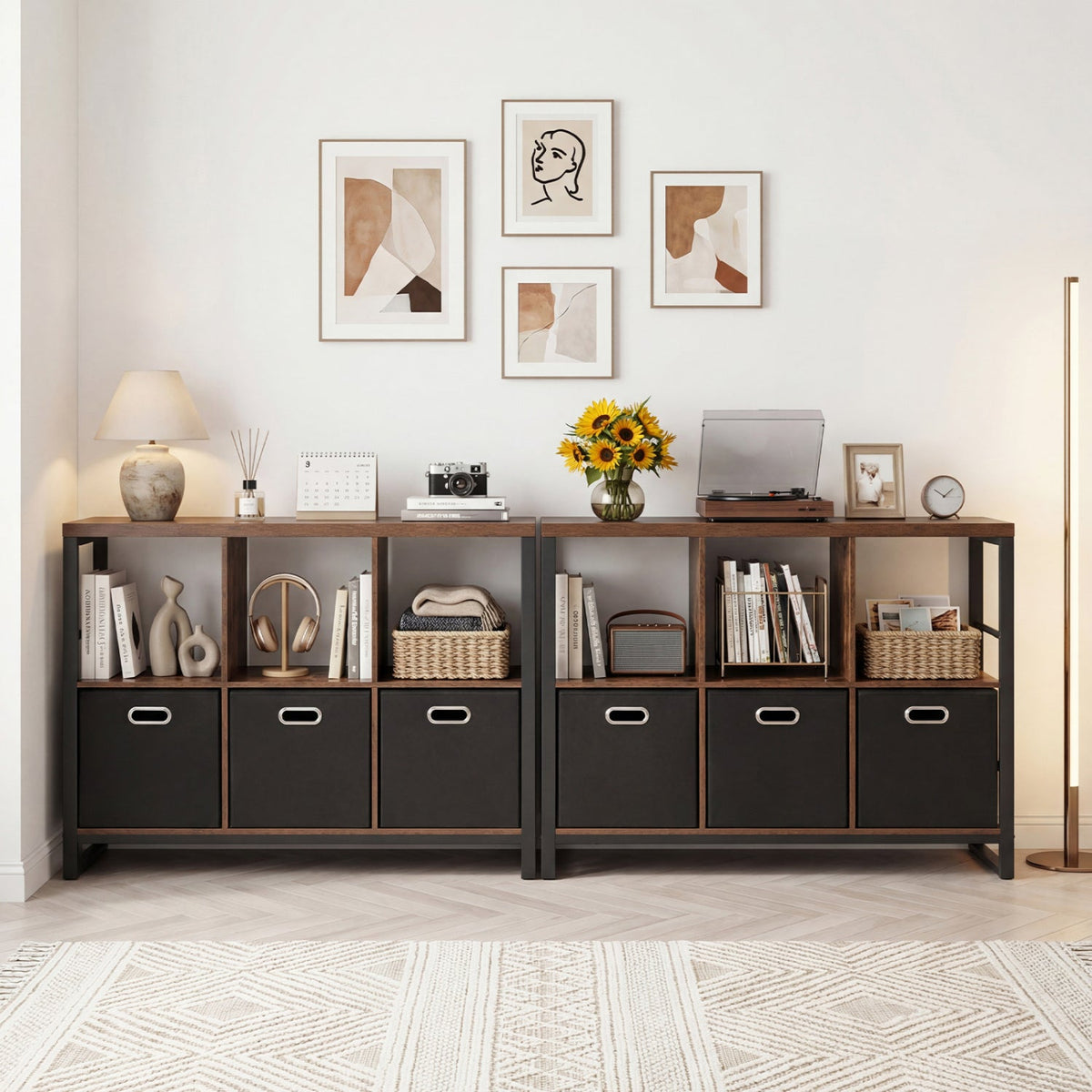 Six-Cube Storage Bookcase