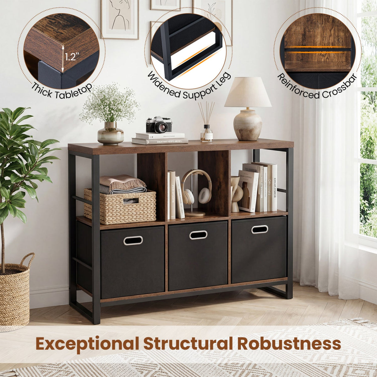 Six-Cube Storage Bookcase