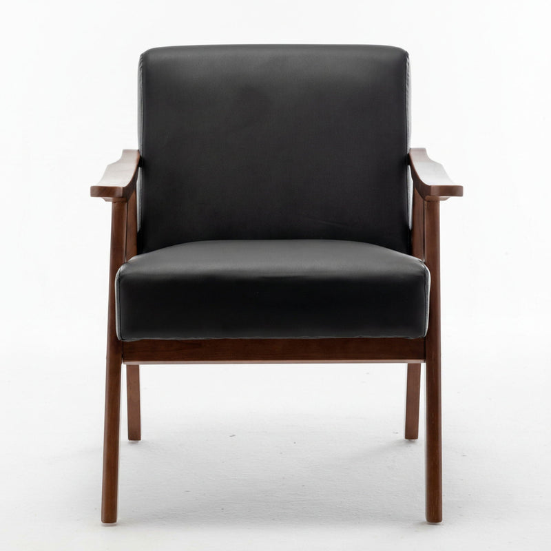 Mid-Century Wood Accent Chair