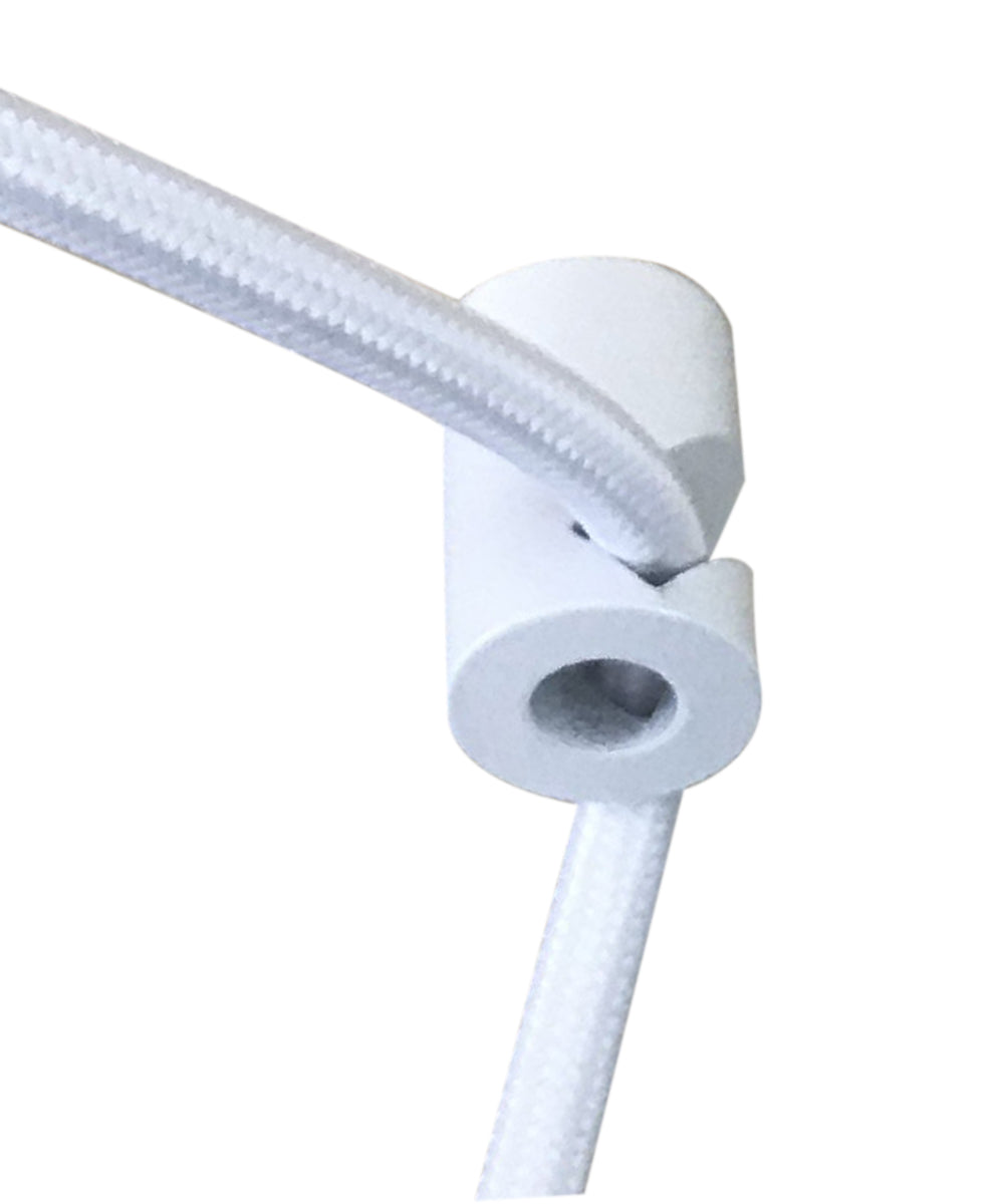 Oatmeal Linen Plug-In Pendant — 16 Inch