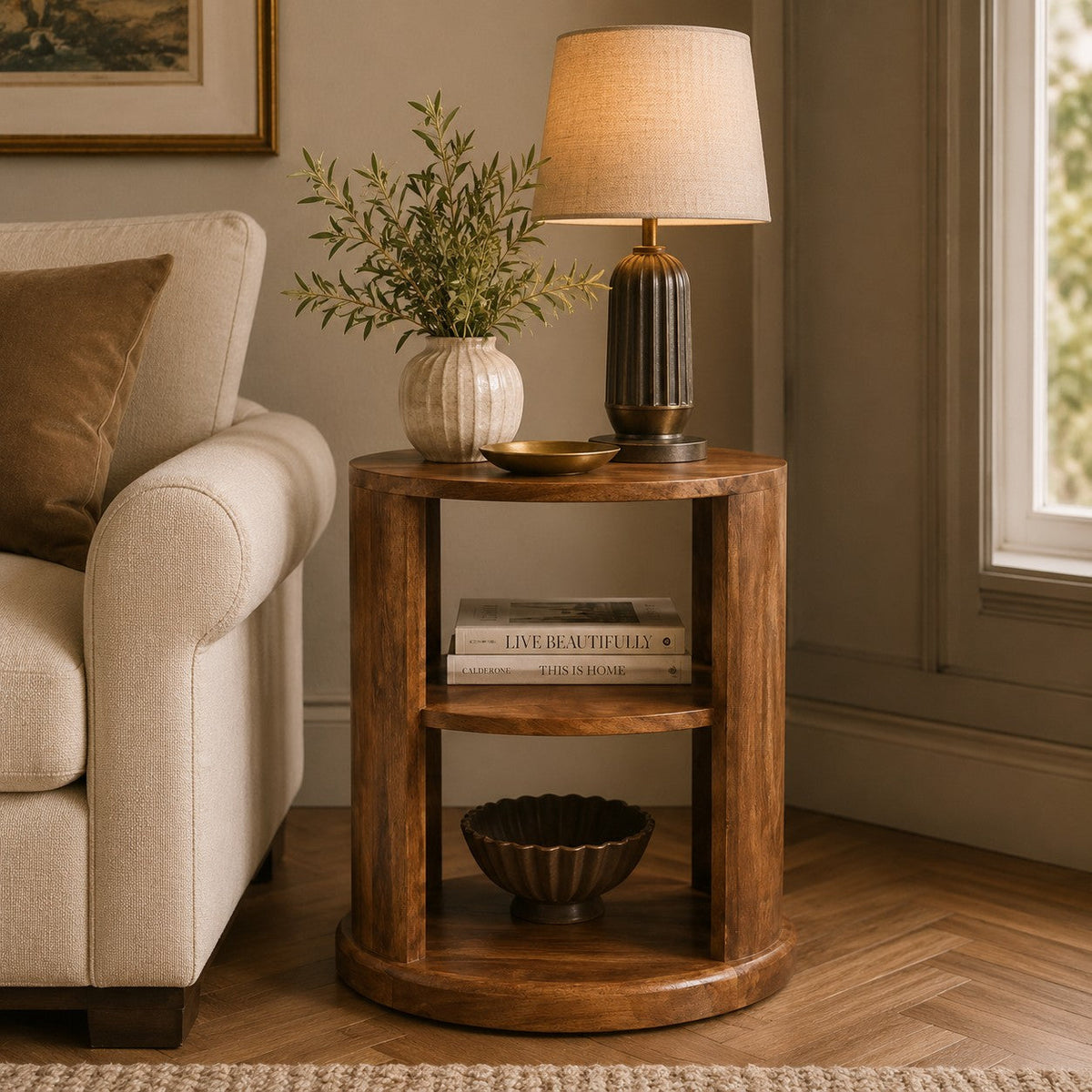 Ventura Mango Wood Side Table
