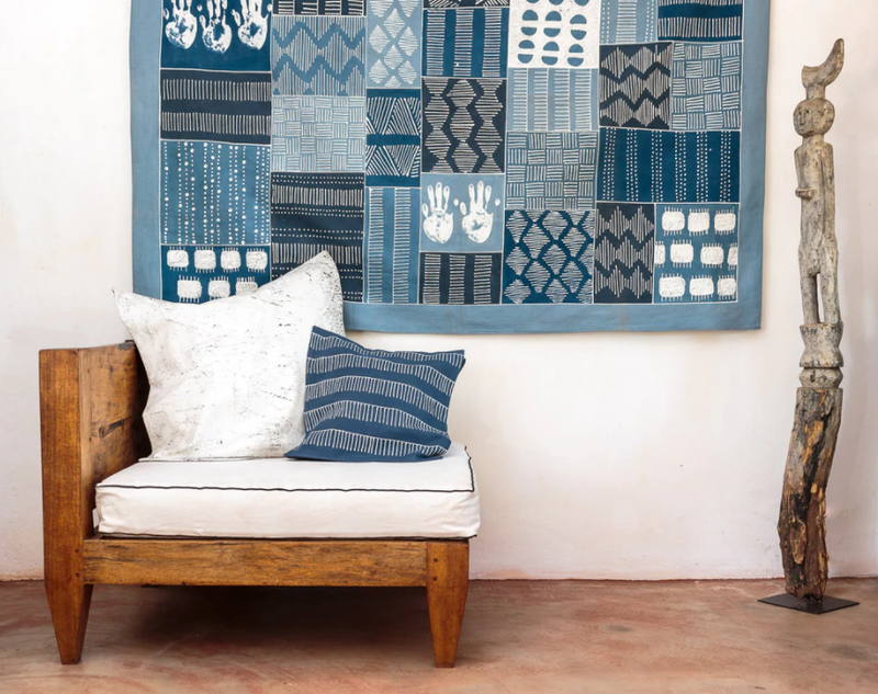 Allover Crackles Pillow Cover — Off-White