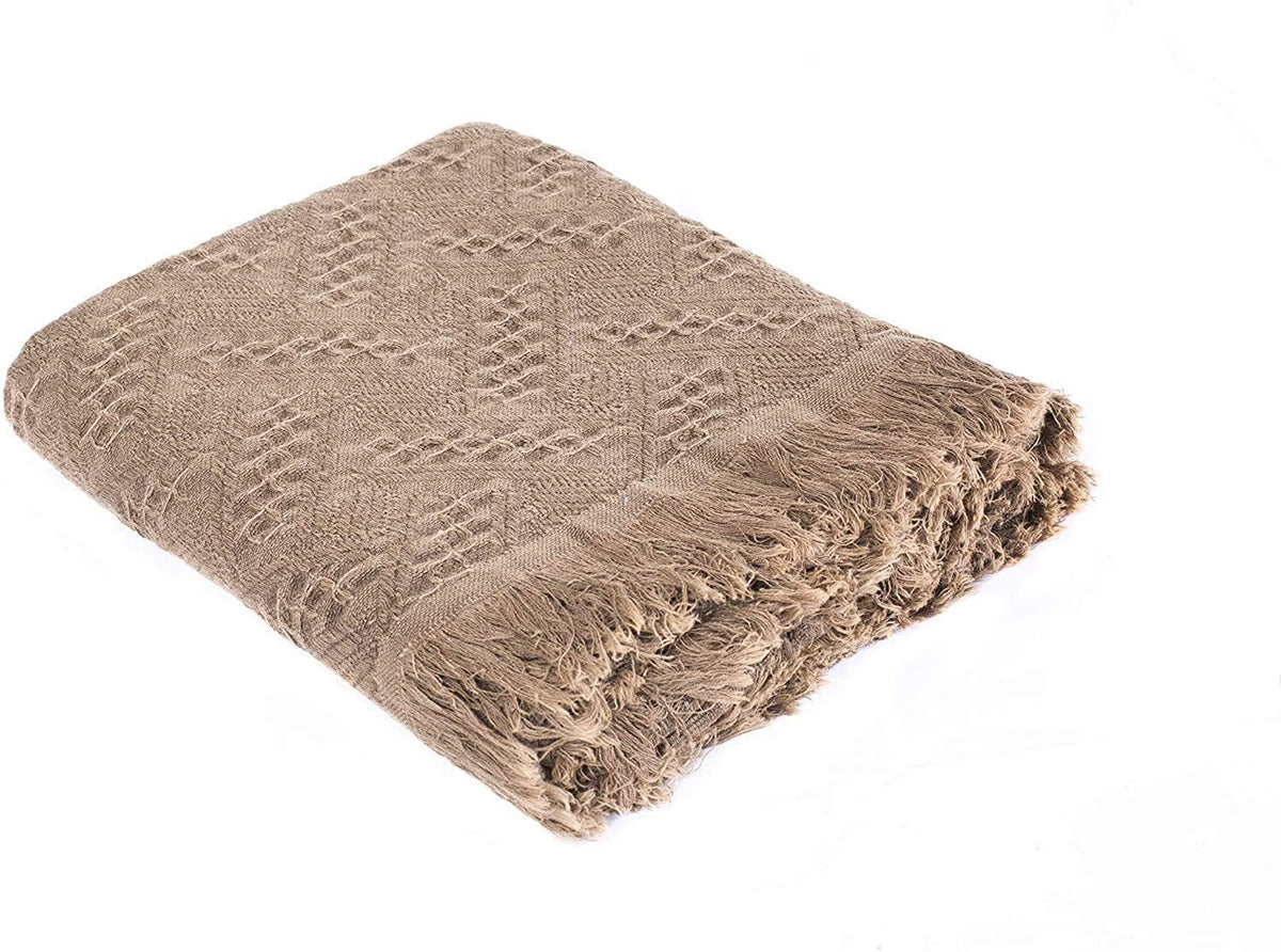 Kasentex Cotton Knit Throw