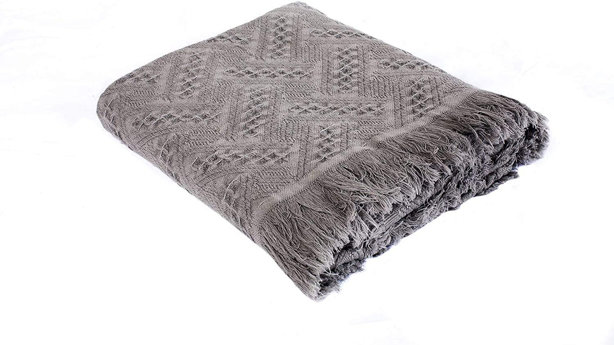Kasentex Cotton Knit Throw