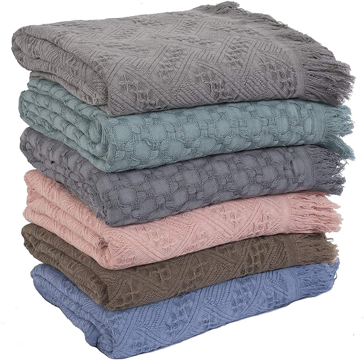 Kasentex Cotton Knit Throw
