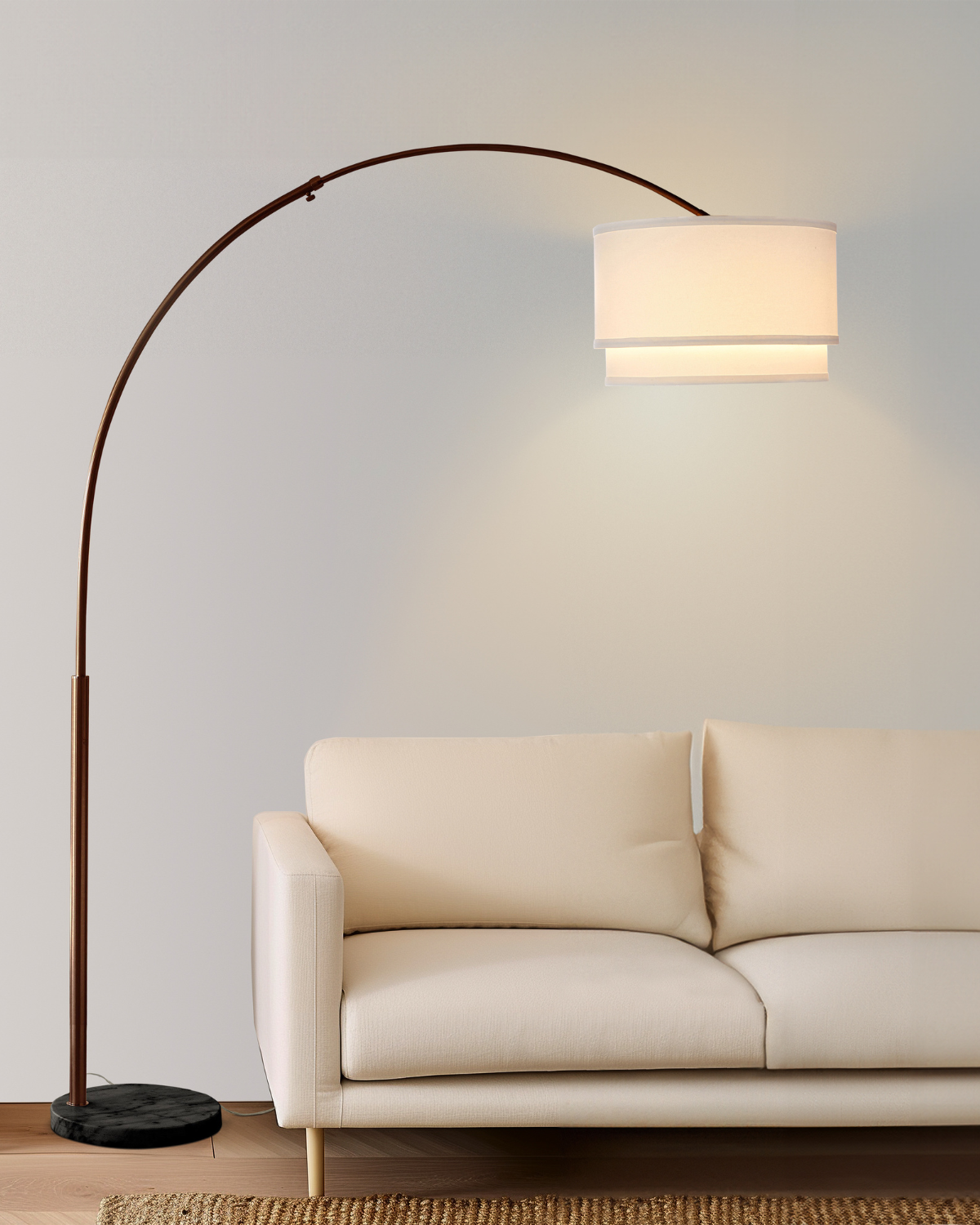 Mason Arc Floor Lamp — Dark Bronze