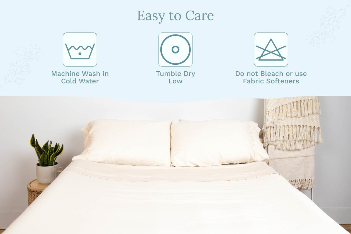 Organic Cotton Sateen Sheet Set