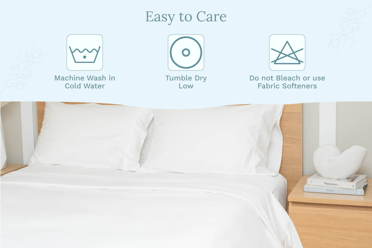 Organic Cotton Sateen Sheet Set