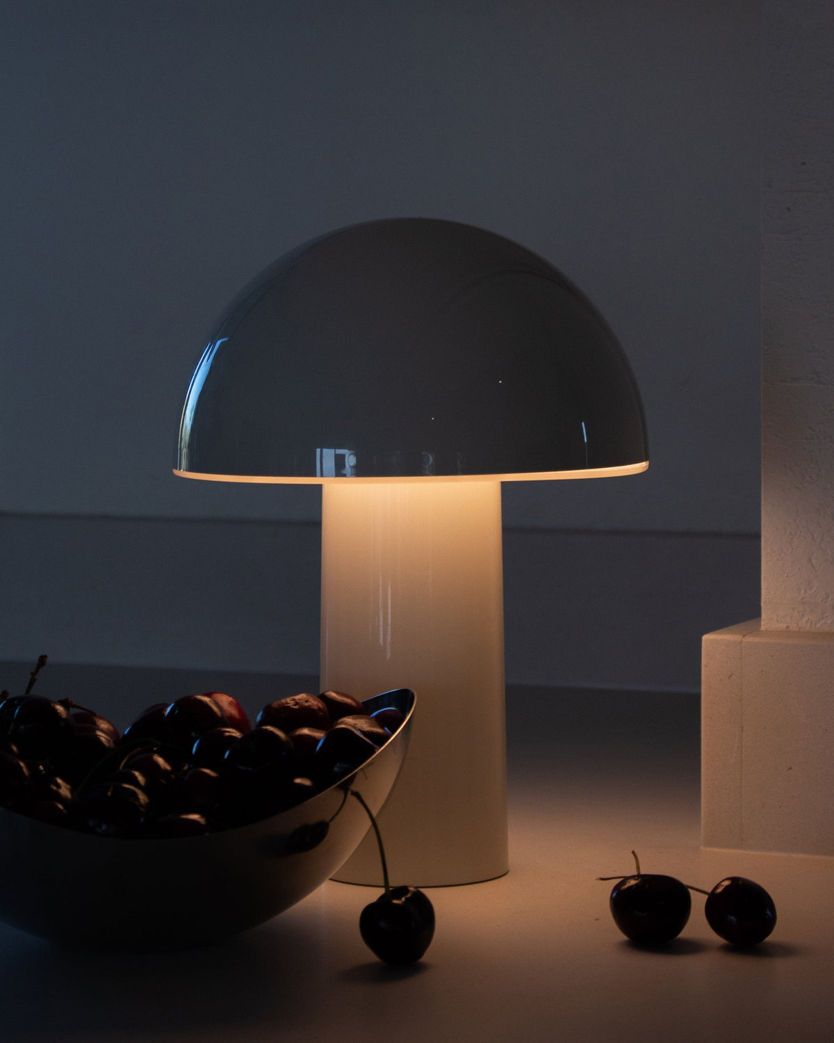 Celia Cordless Mushroom Lamp — Cream