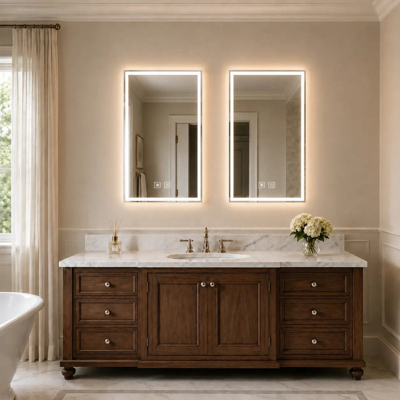 Compact Center Glow LED Mirror