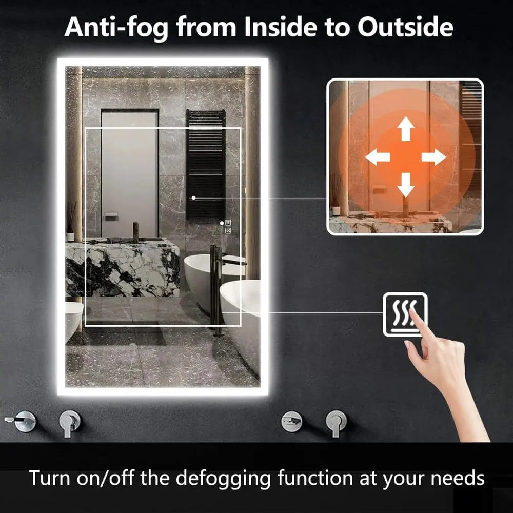 Compact Edge Glow LED Mirror