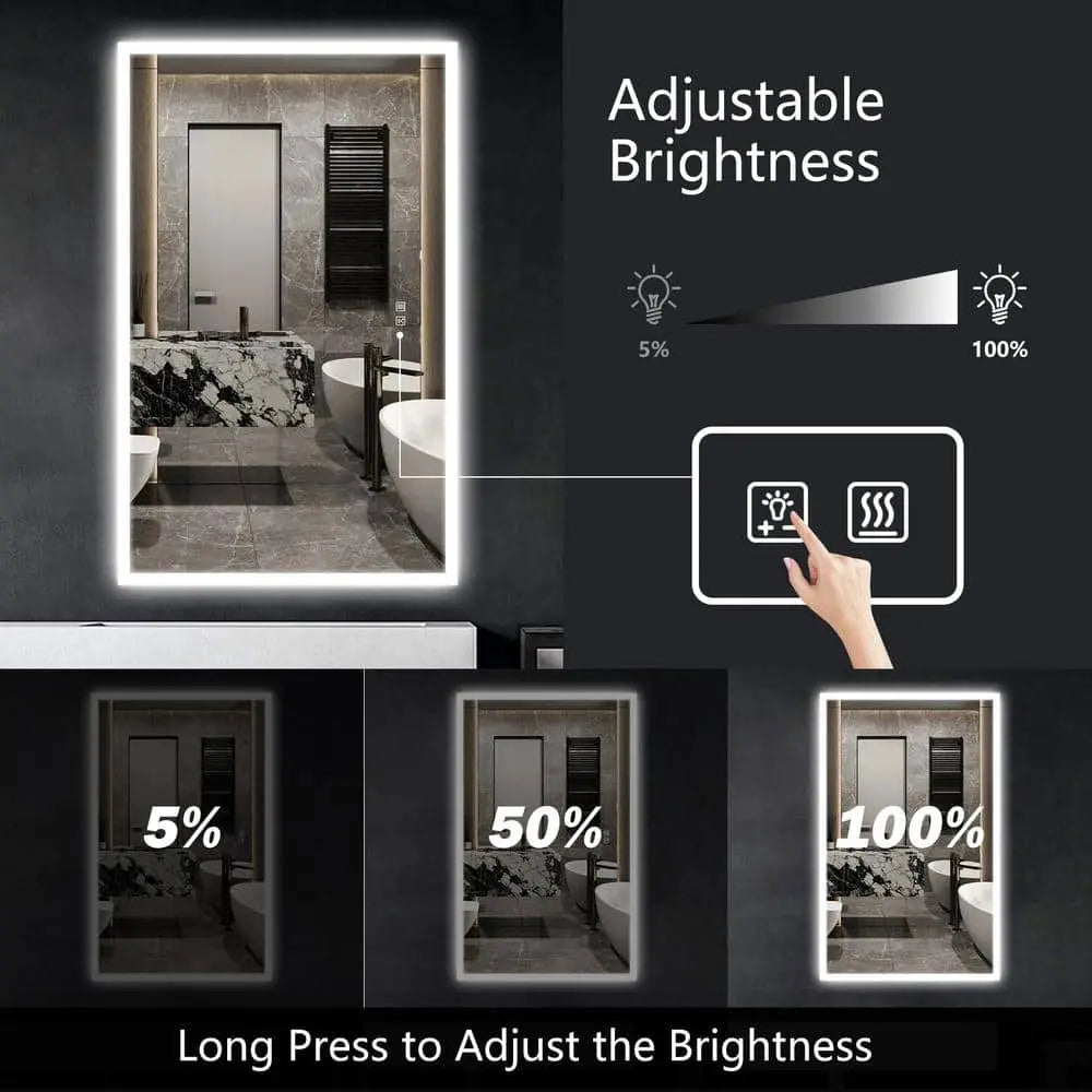 Compact Edge Glow LED Mirror