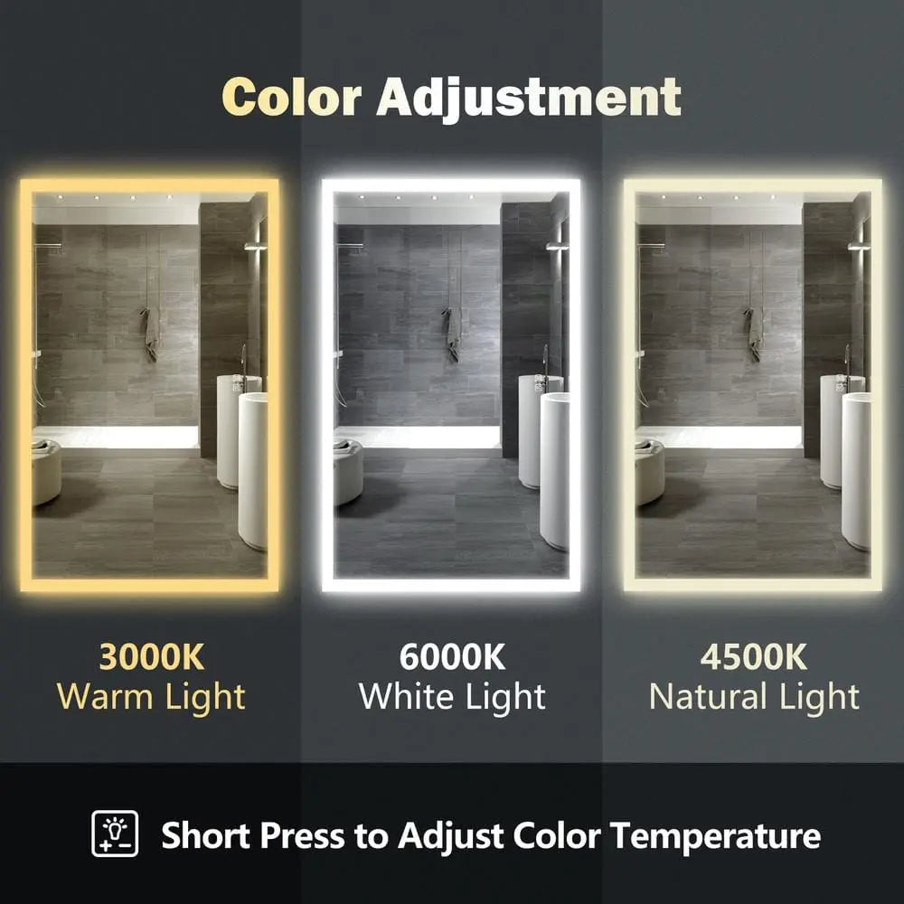 Compact Edge Glow LED Mirror