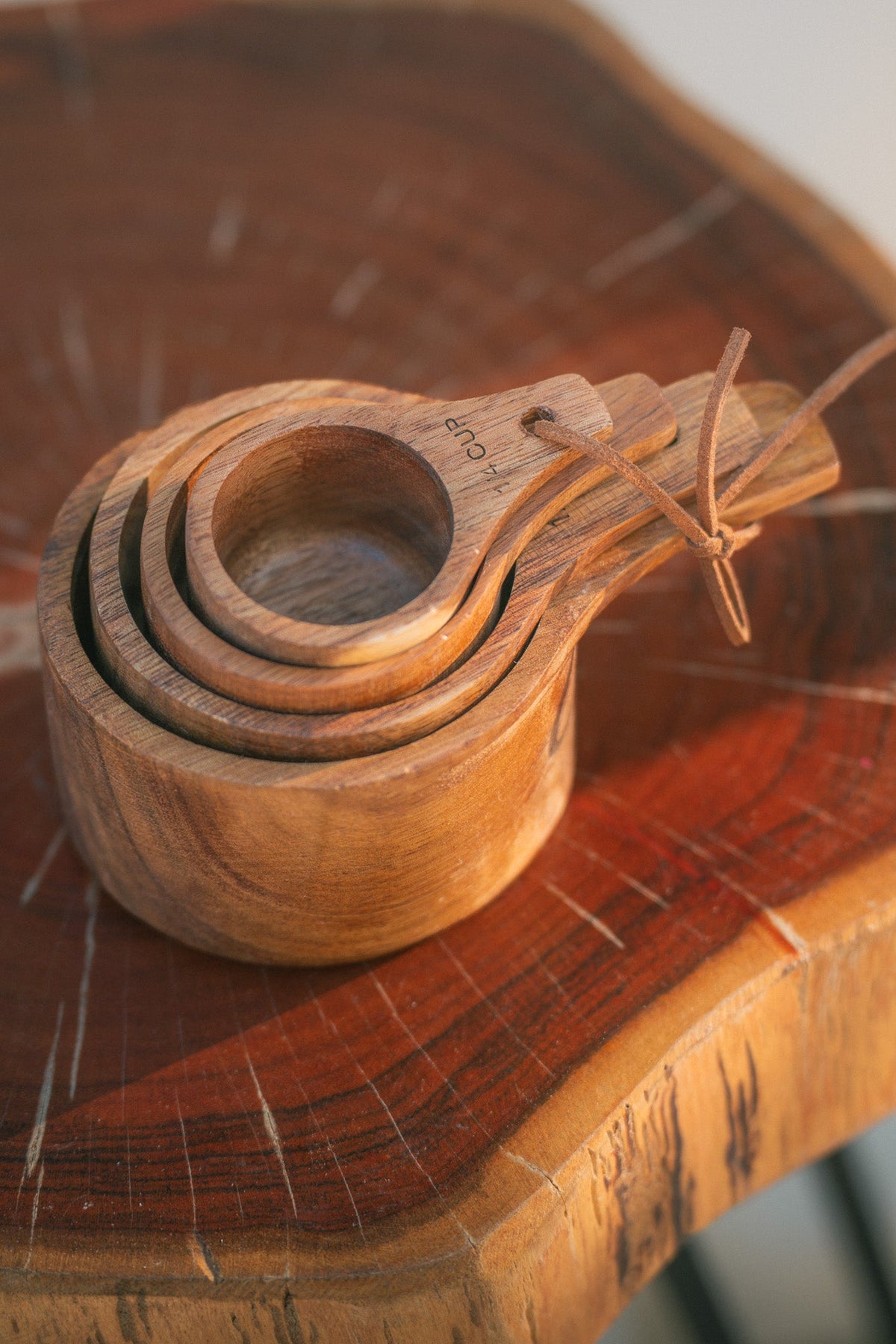 Wooden Measuring Cups — Set of Four