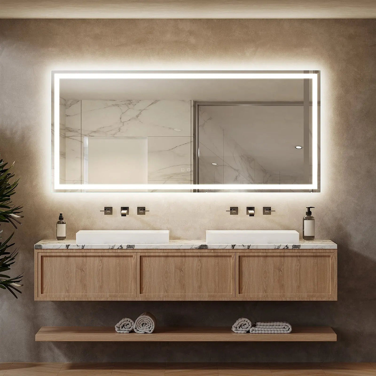 Deluxe Center Glow LED Mirror