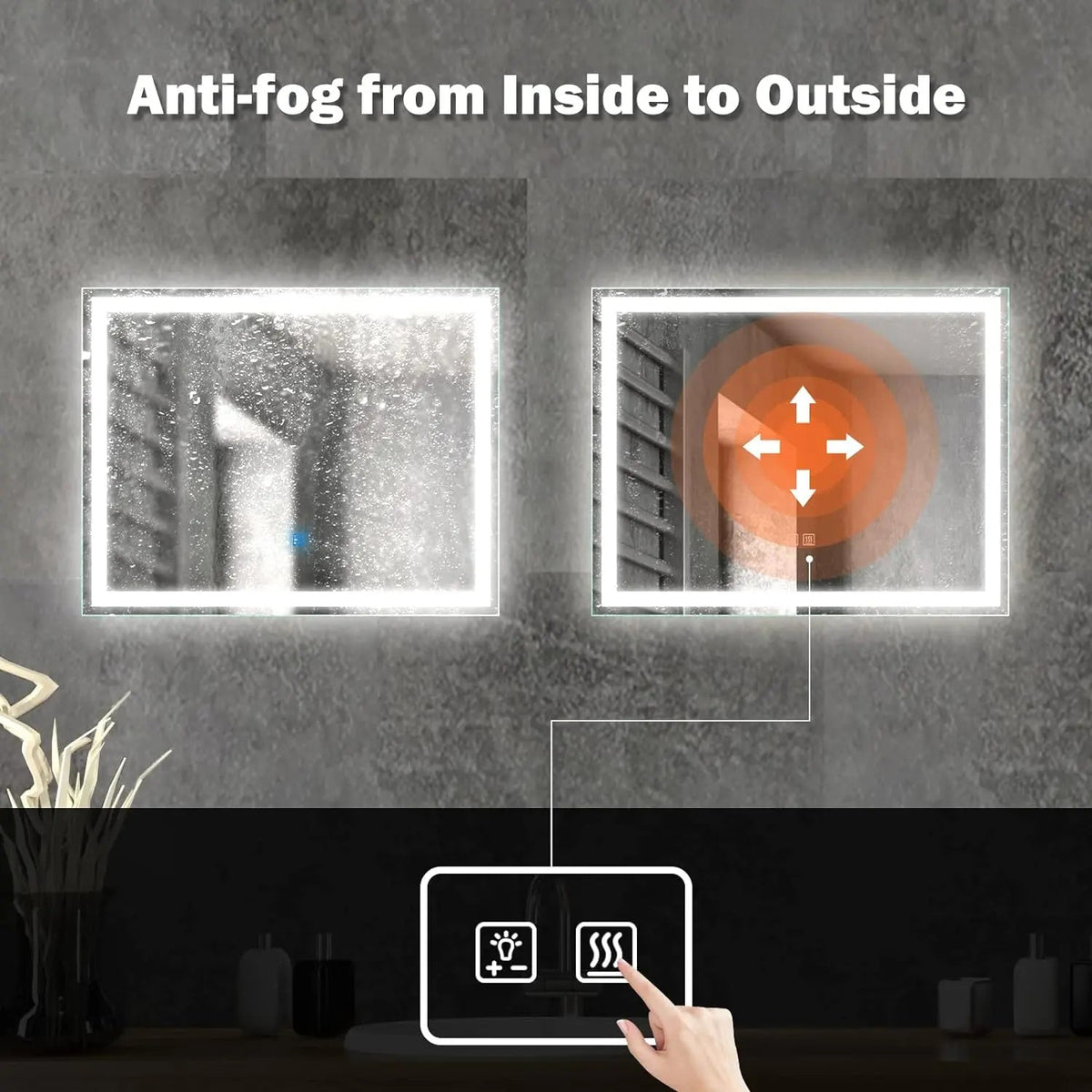 Deluxe Center Glow LED Mirror