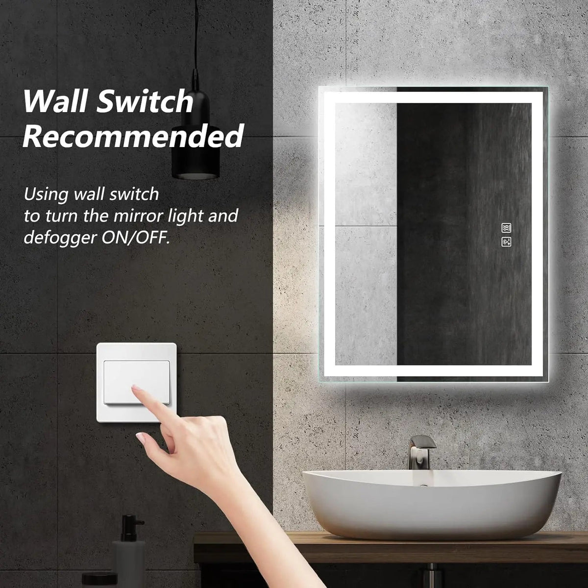 Deluxe Center Glow LED Mirror