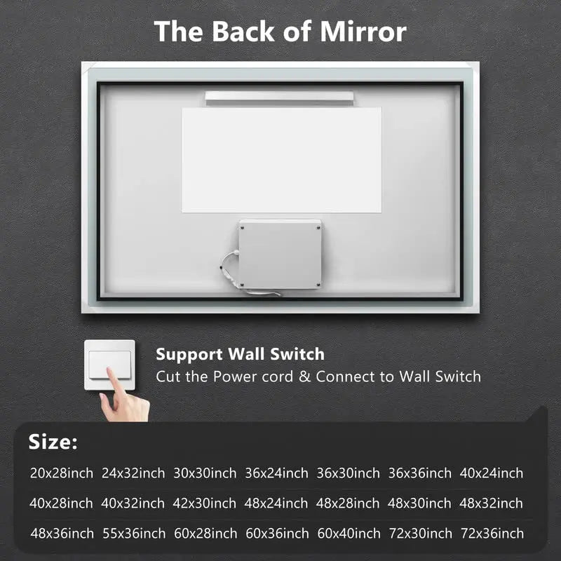 Deluxe Center Glow LED Mirror