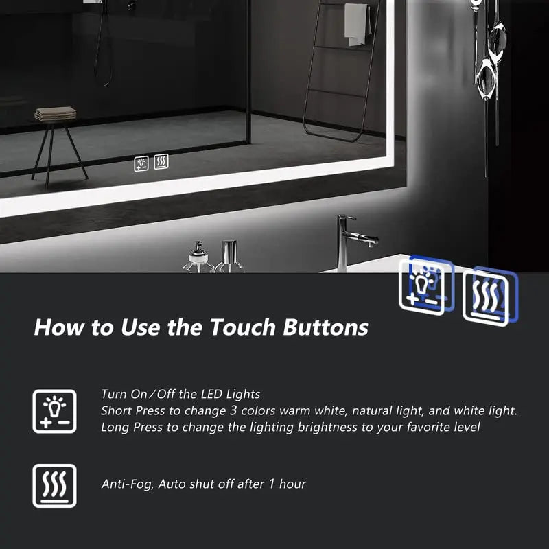 Deluxe Center Glow LED Mirror