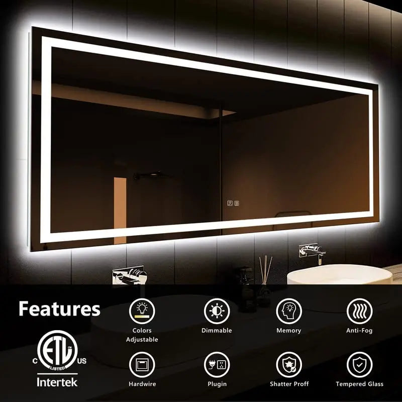 Deluxe Center Glow LED Mirror