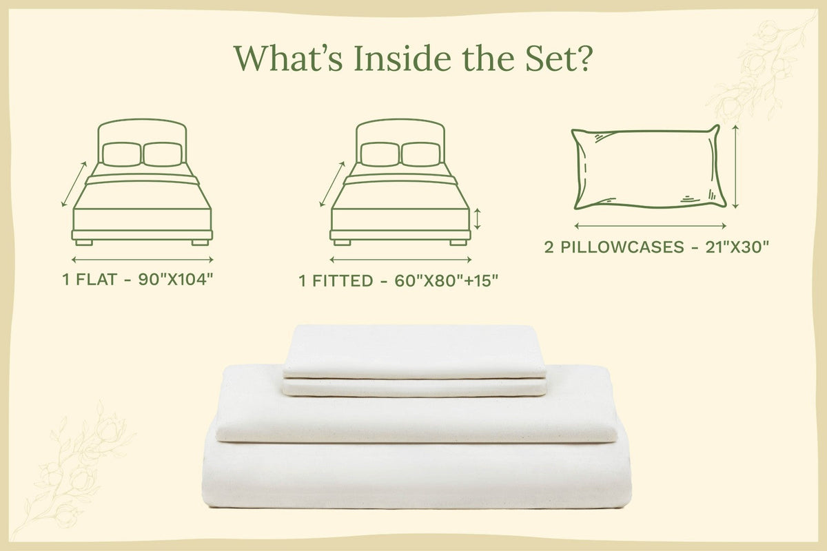 Organic Cotton Sateen Sheet Set