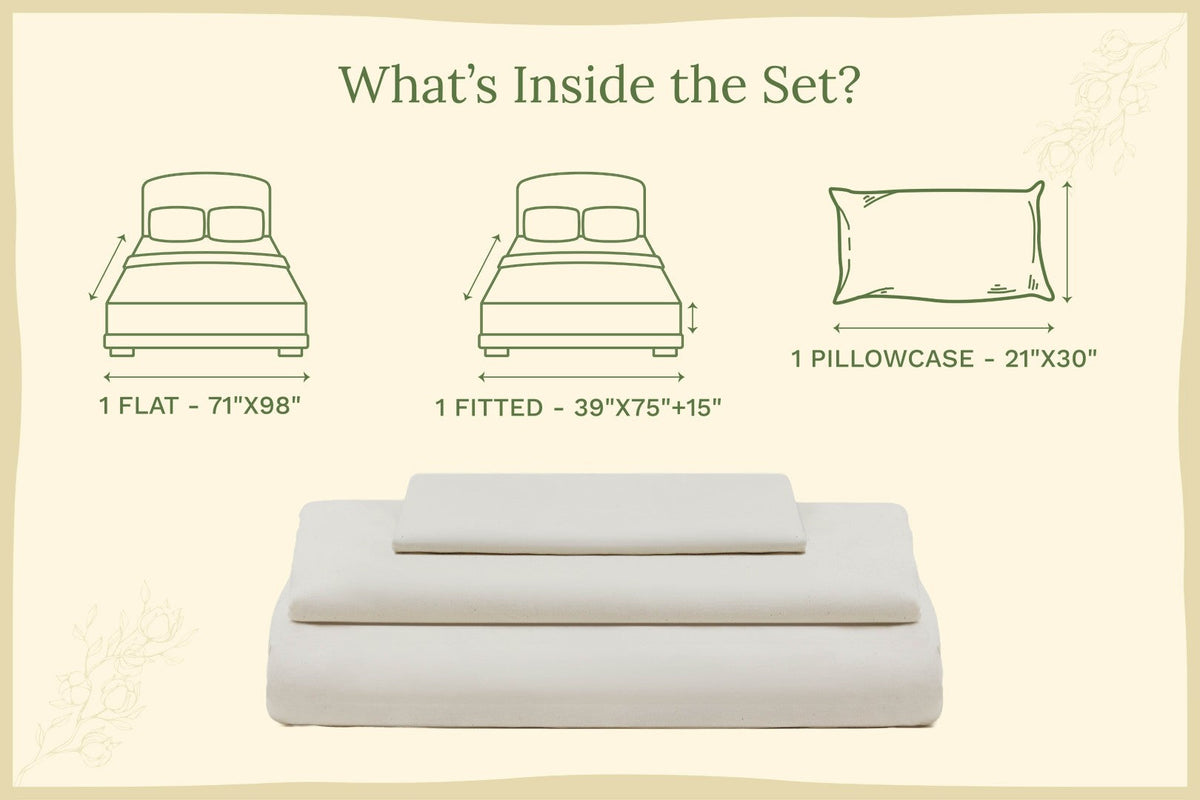 Organic Cotton Sateen Sheet Set