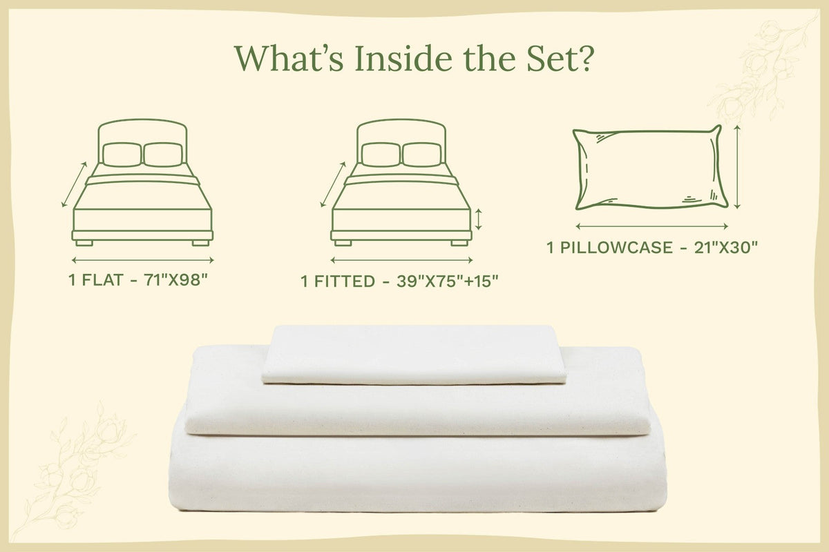 Organic Cotton Sateen Sheet Set