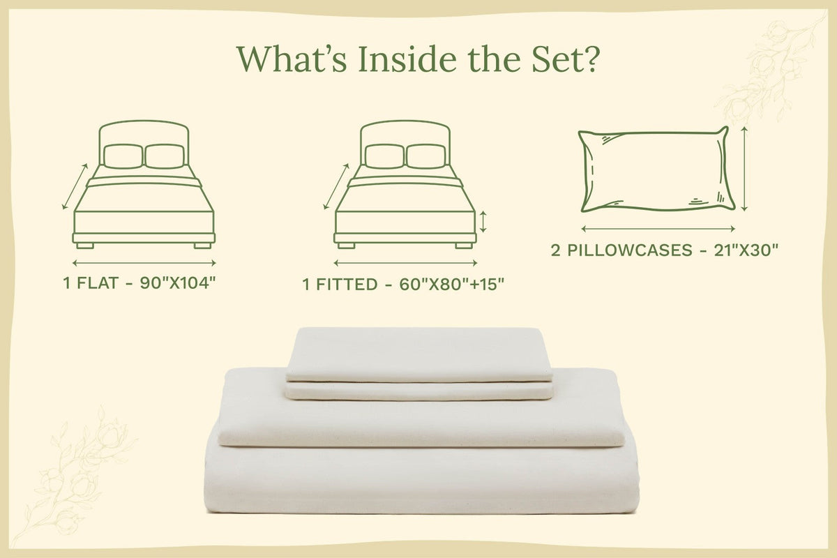 Organic Cotton Sateen Sheet Set