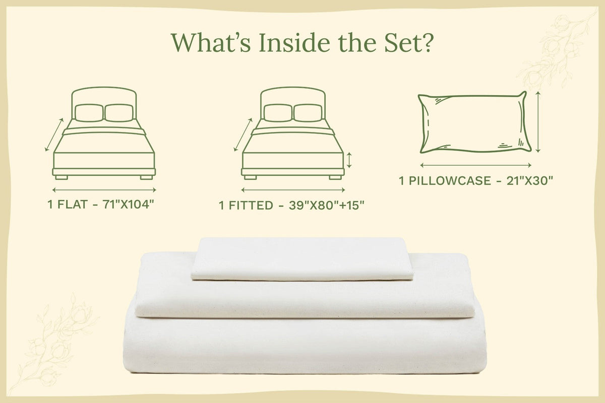Organic Cotton Sateen Sheet Set