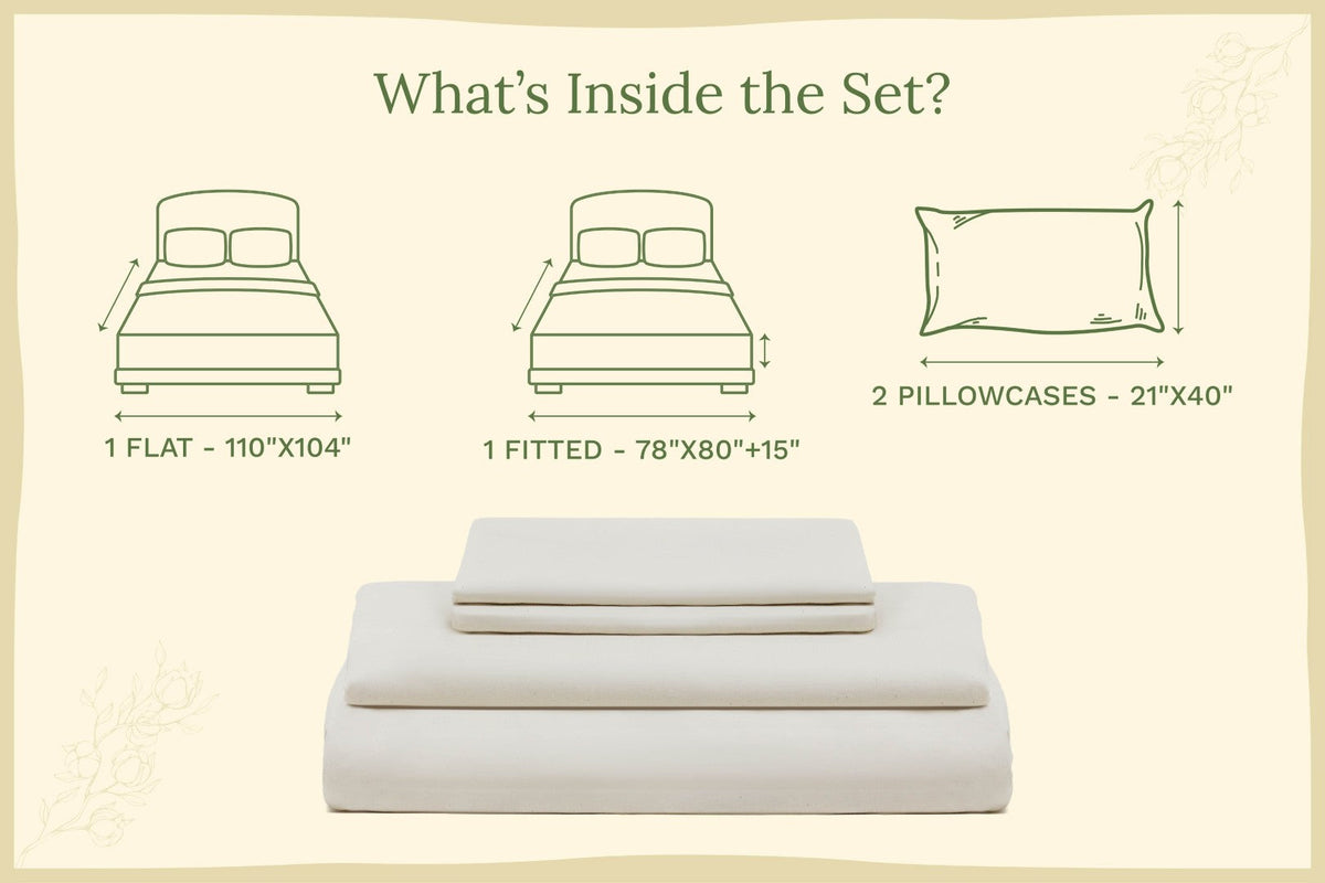 Organic Cotton Sateen Sheet Set