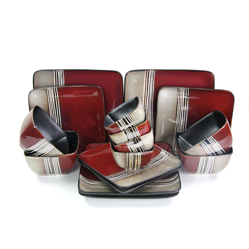 Downtown Loft Stoneware Set — 16 Pieces