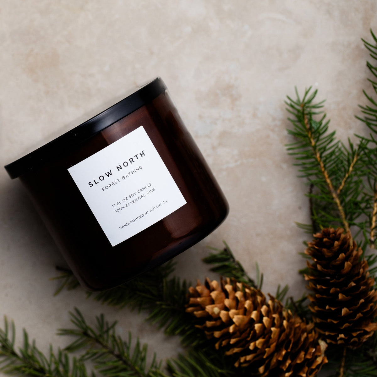 Forest Bathing Three-Wick Soy Candle
