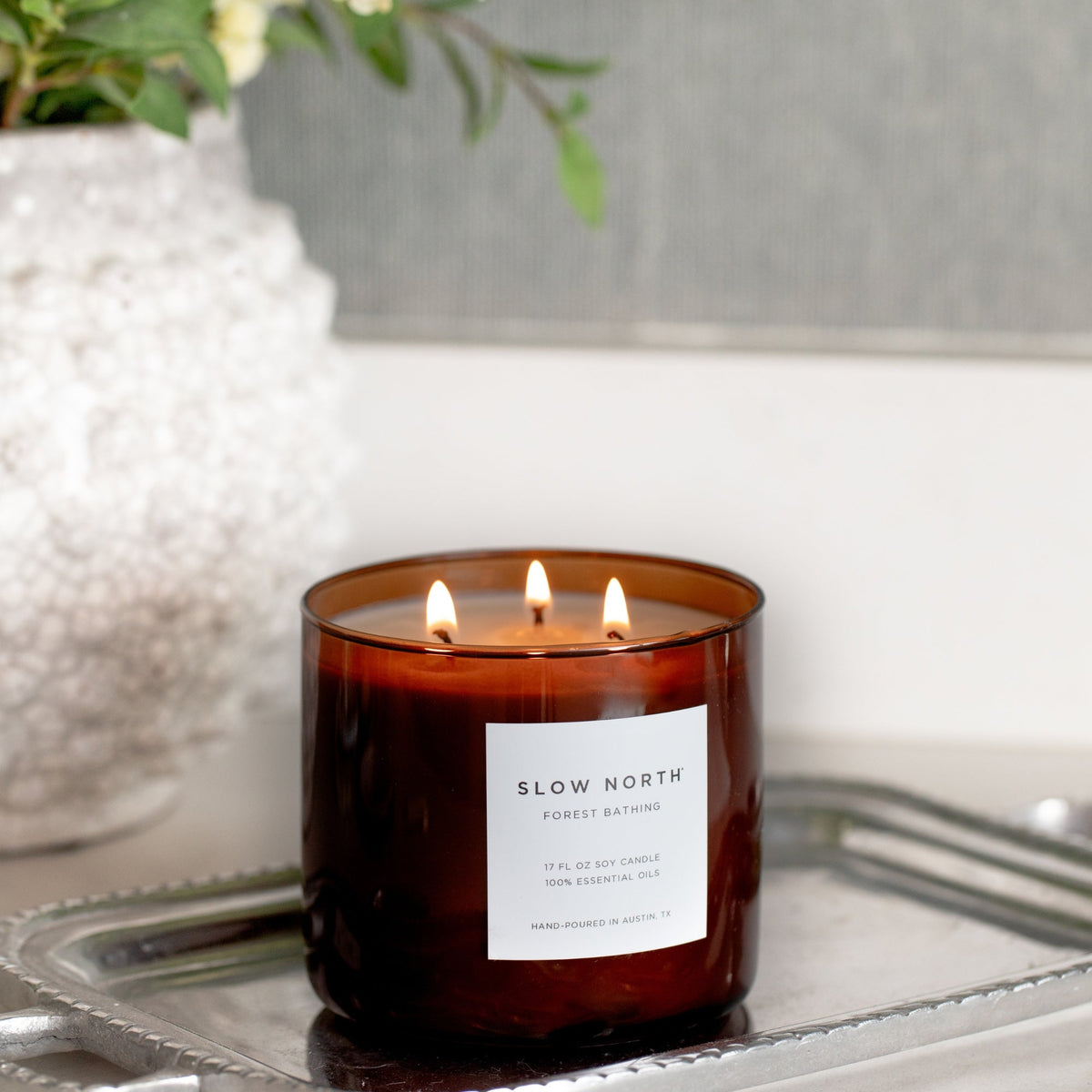 Forest Bathing Three-Wick Soy Candle