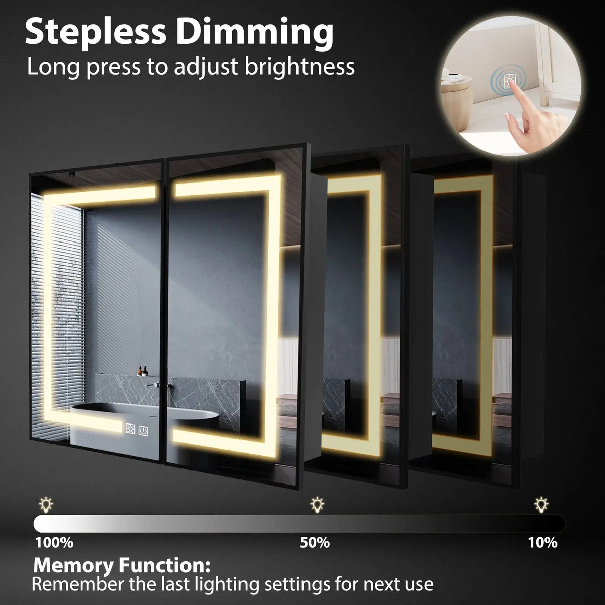 Framed LED Medicine Cabinet