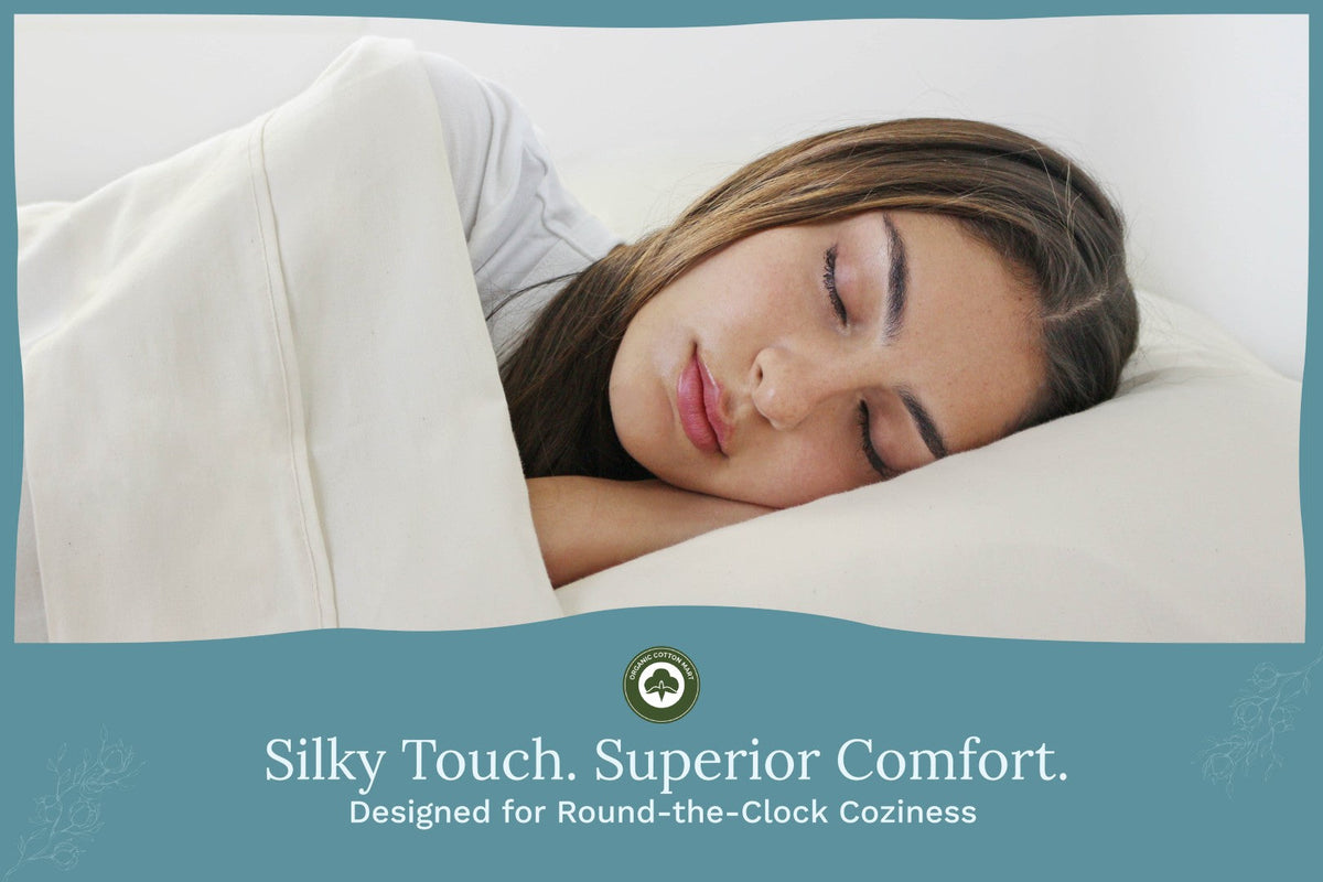 Organic Cotton Sateen Sheet Set