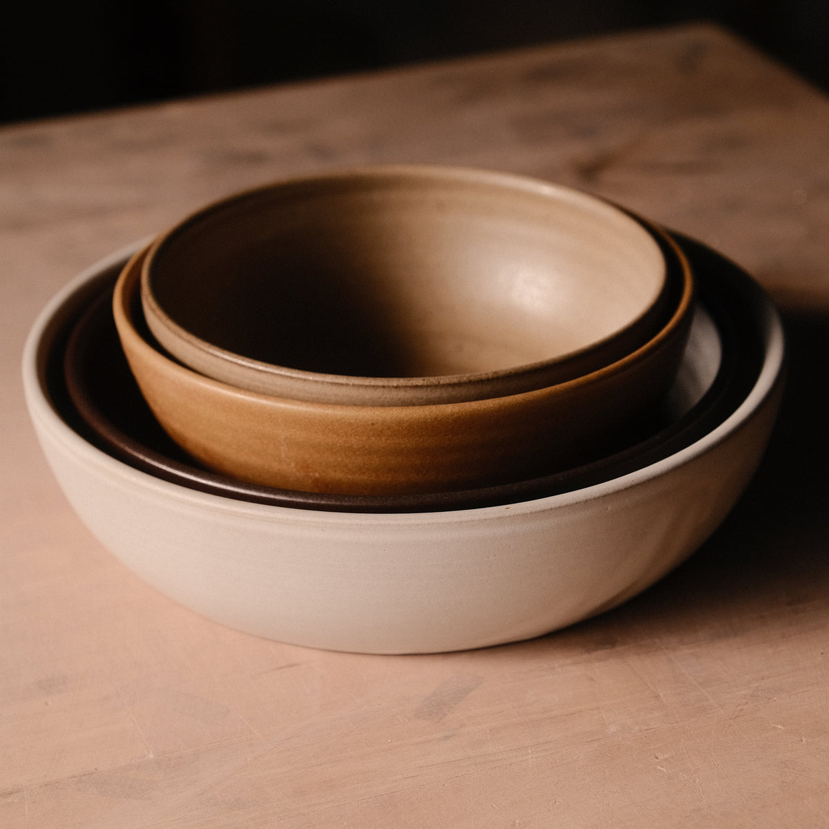 Wander Hand-Thrown Serving Bowl