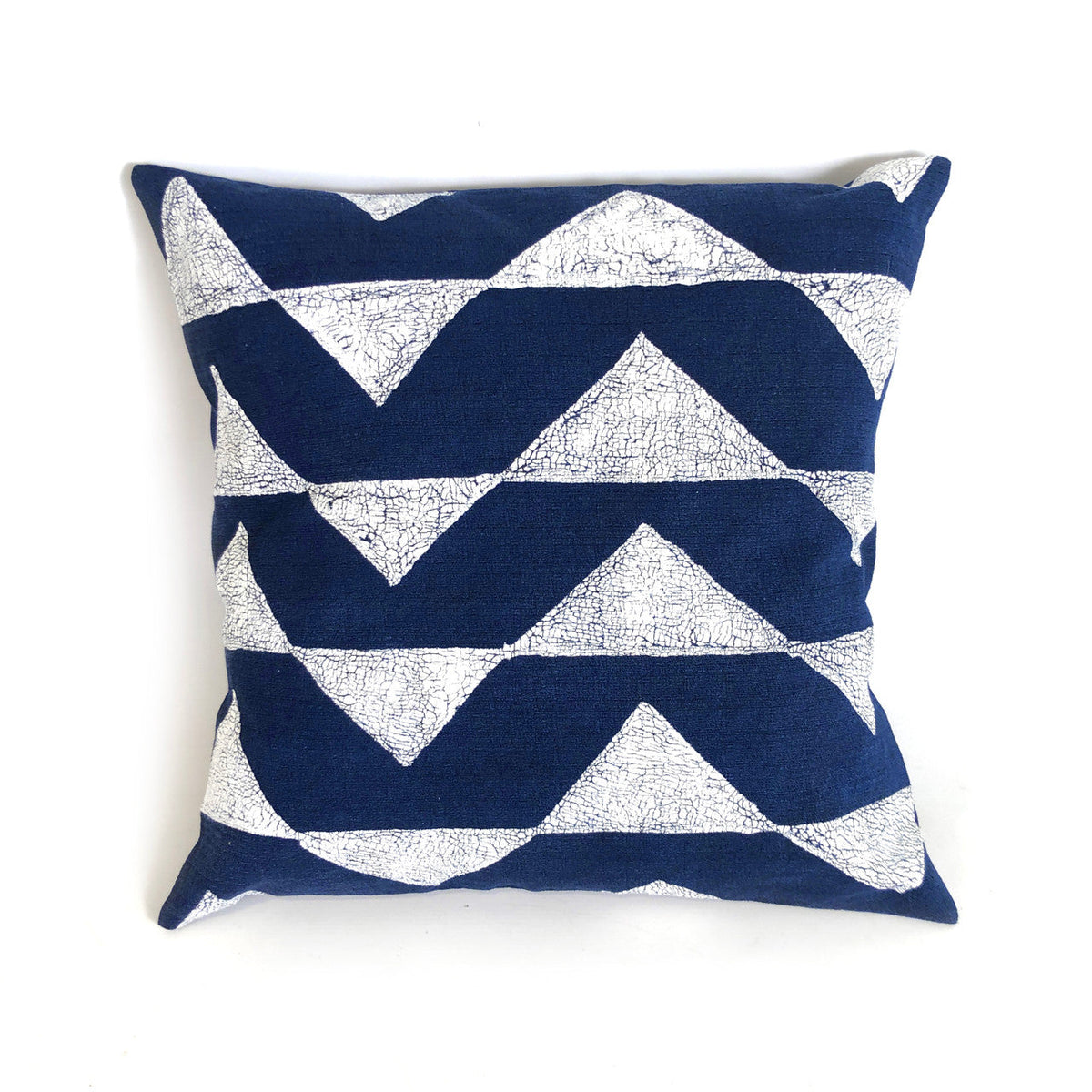 Sadza Triangles Pillow Cover — Indigo