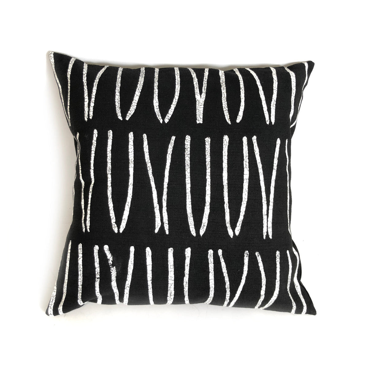 Sadza Lines Pillow Cover — Ebony